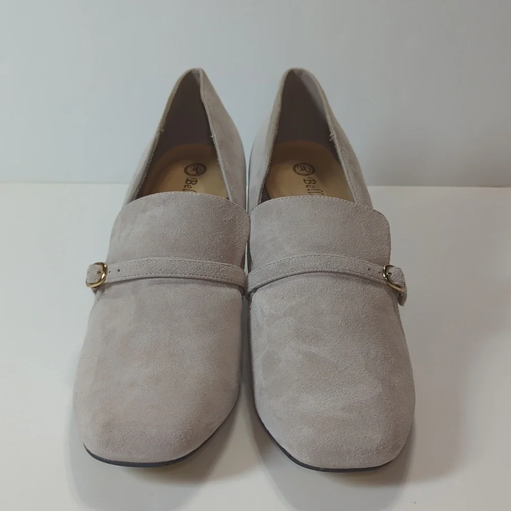 Bella Vita Women's Ashton Square Toe Block Heel Pumps Size 12W